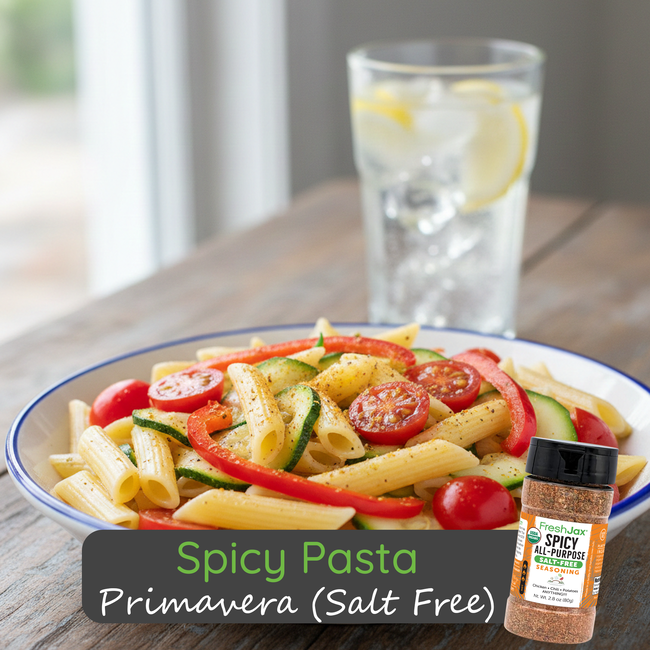 Image of Spicy Pasta Primavera (Salt Free)