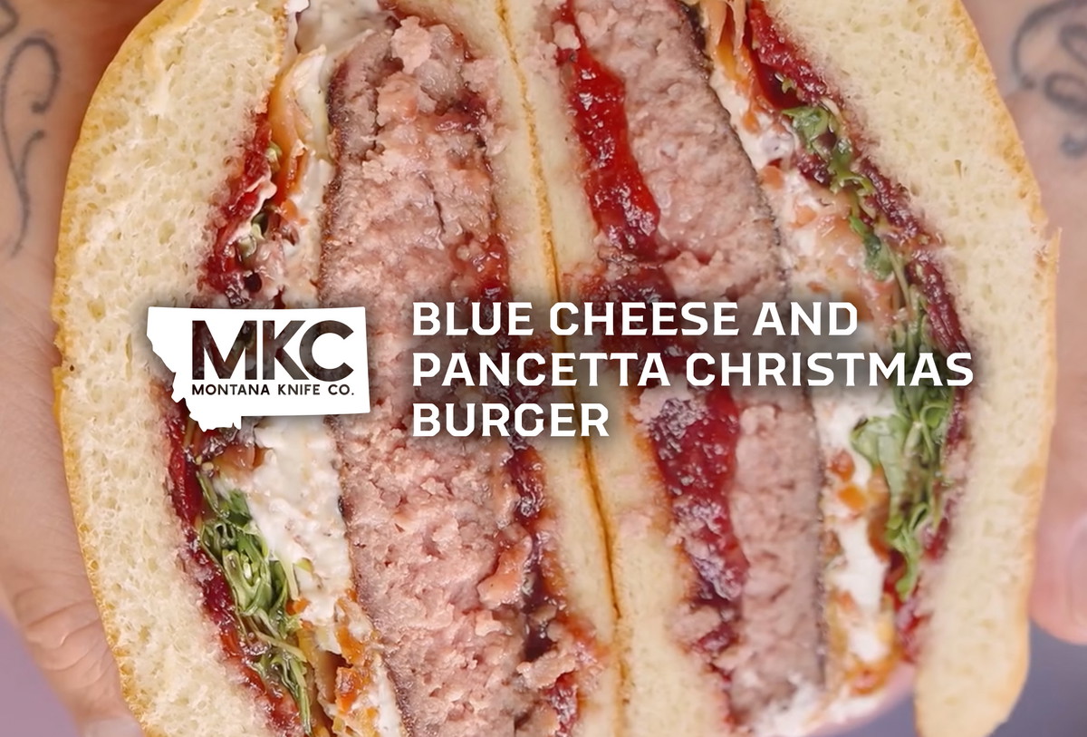 Blue Cheese and Pancetta Christmas Burger