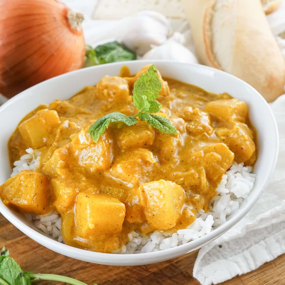 Quick Microwave Sweet Tuna Curry