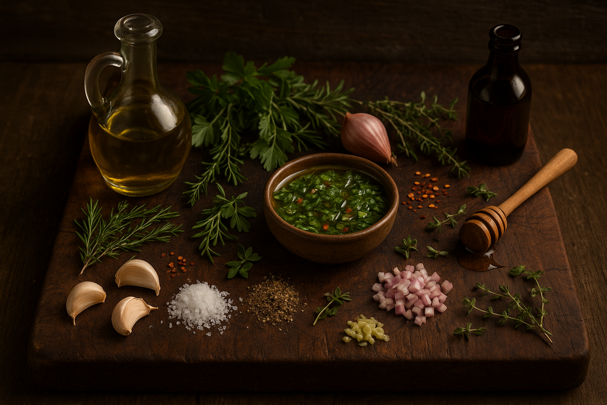 Tuscan Herb Chimichurri (Board Sauce Finish)