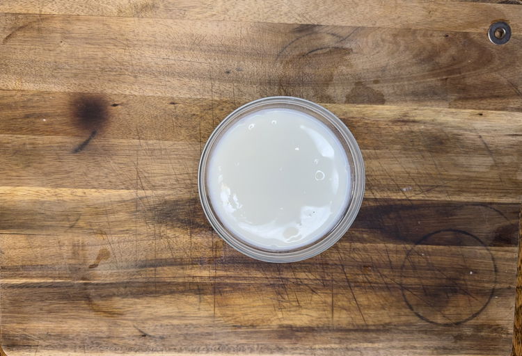 Image of Pour buttermilk into another bowl.