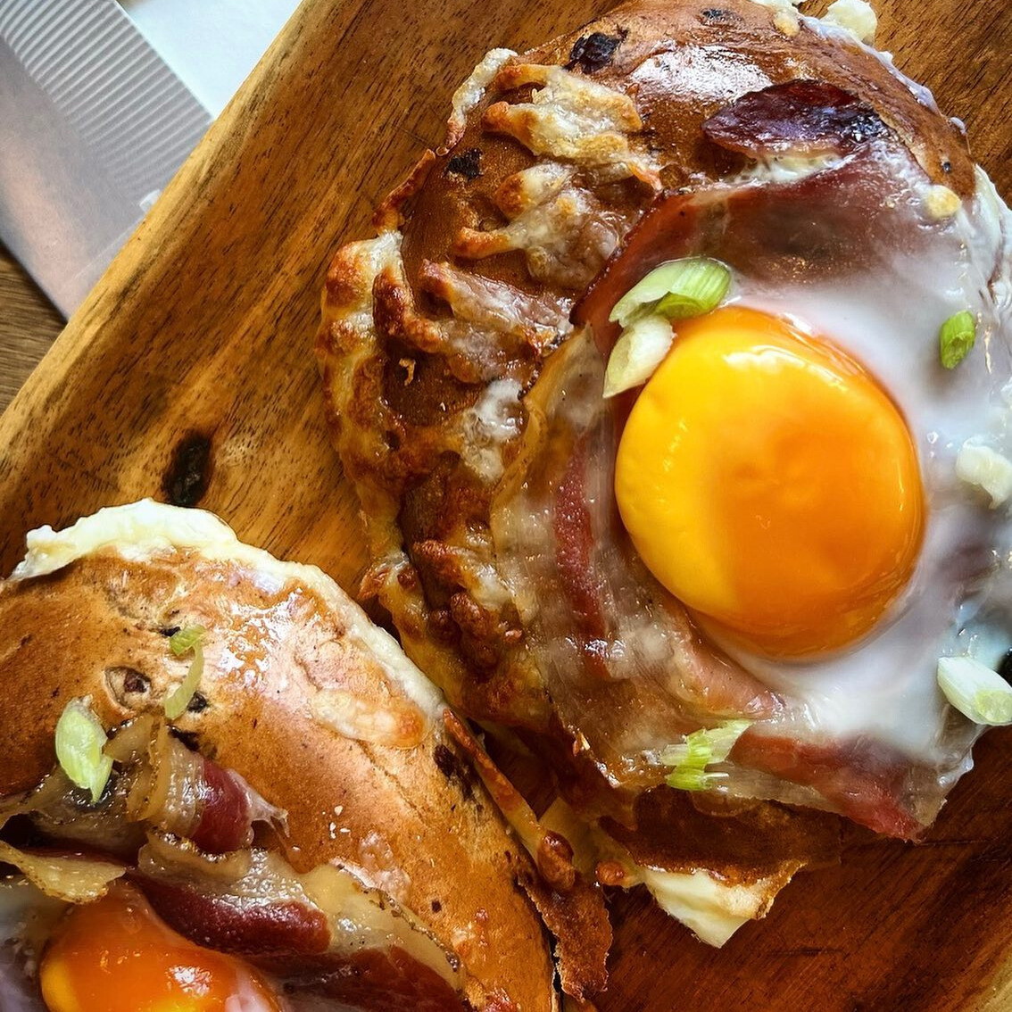 Air Dried Ham & Duck Egg Bagels