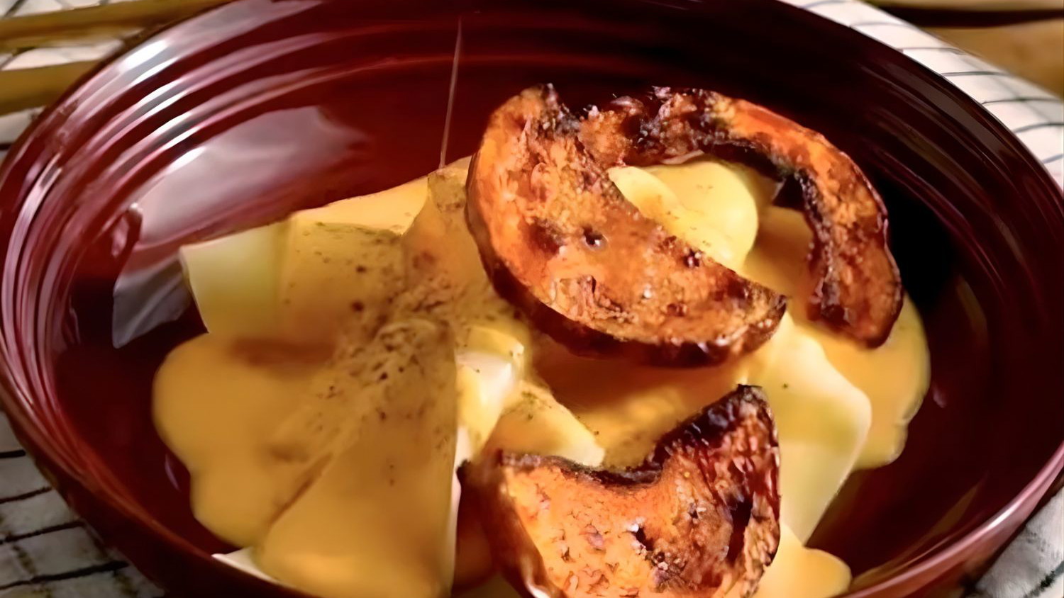 Image of Pasta con calabaza asada y crema de parmesano