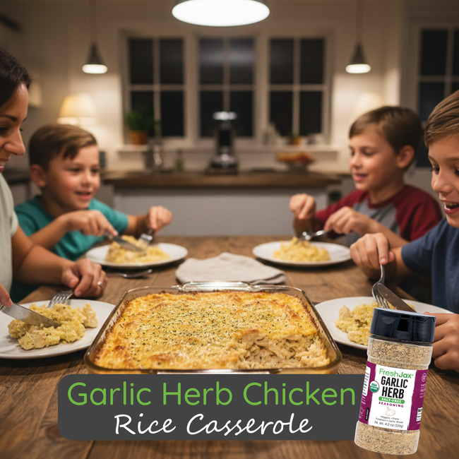 Image of Garlic Herb Chicken & Rice Casserole
