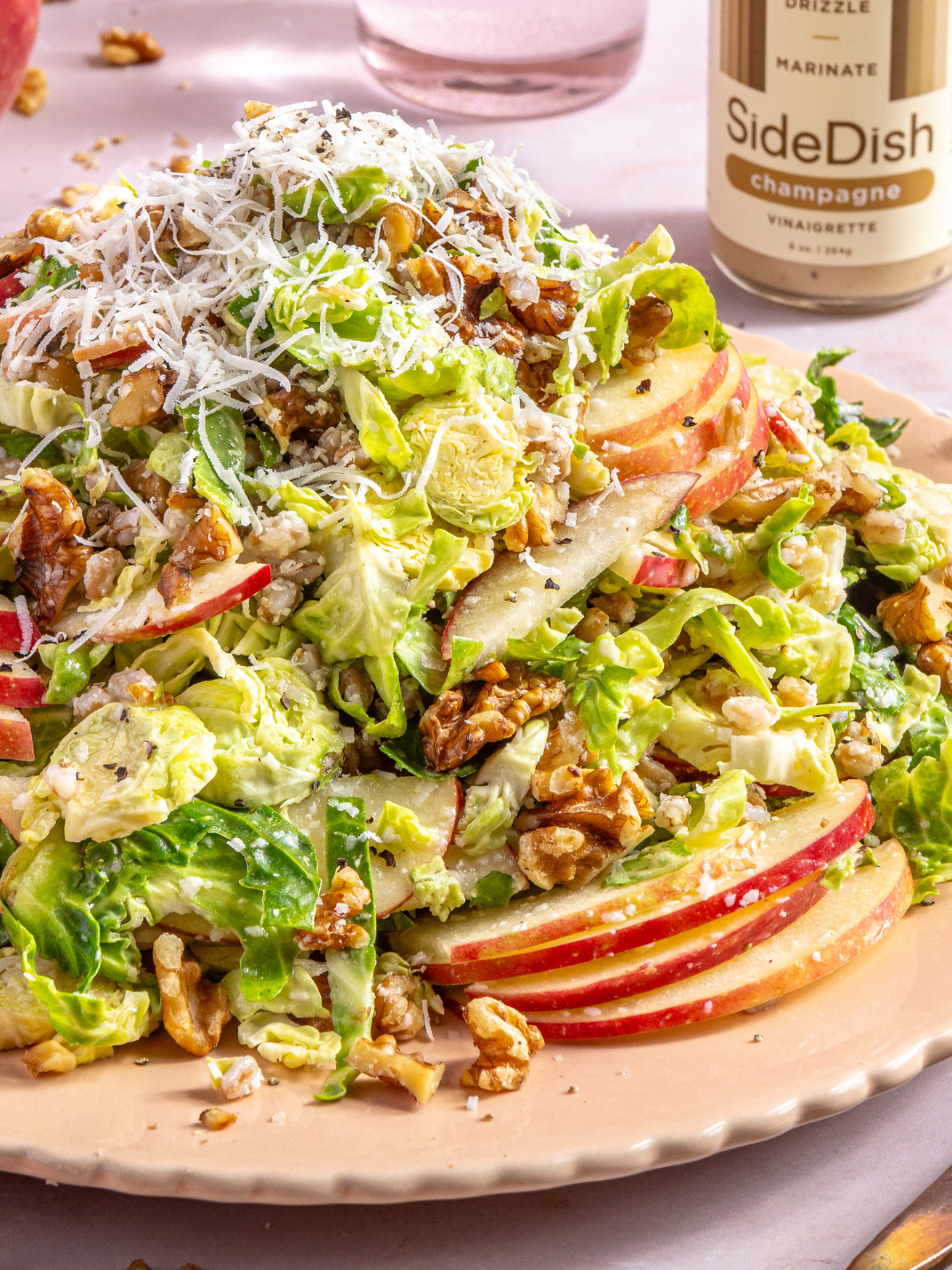 Farro and Shaved Brussels Sprouts Salad