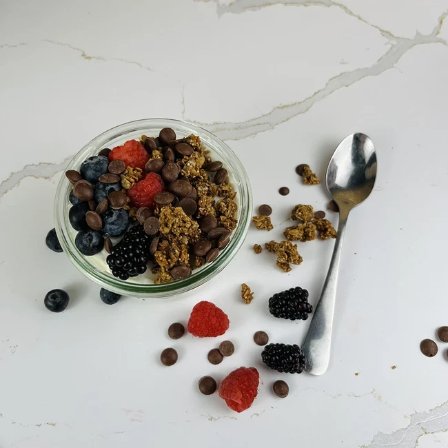 Image of CAROB YOGURT PARFAIT