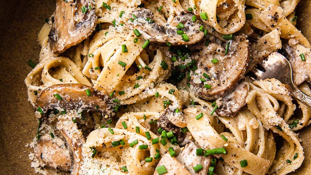 Image of Easy Truffle Mushroom Pasta