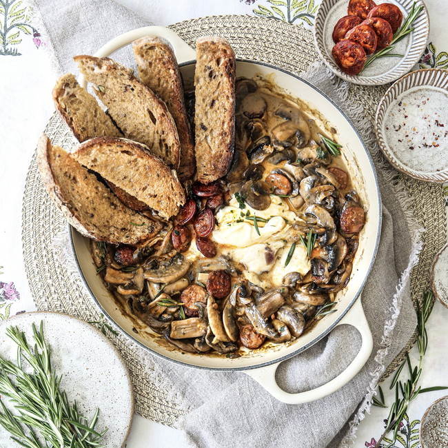 Image of Mushroom Stroganoff with Chorizo