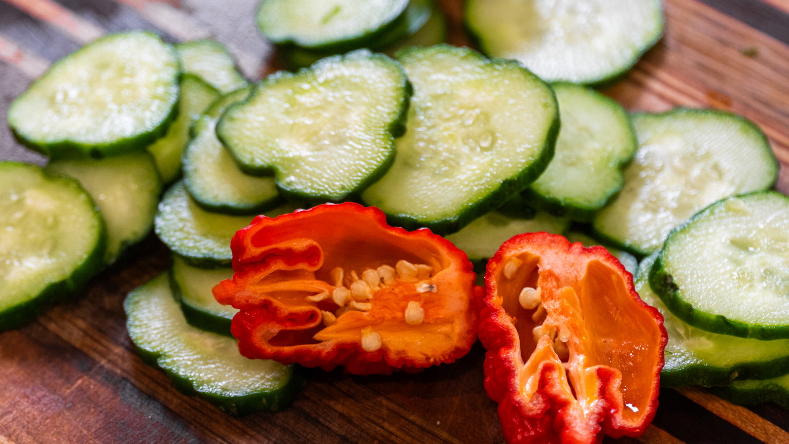 Cucumber and Super Hot Pepper