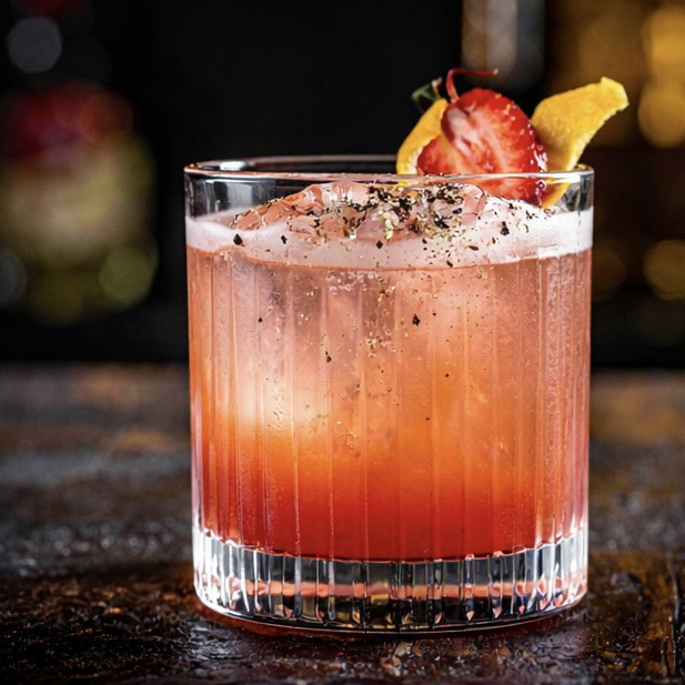 Image of strawberry + black pepper smash