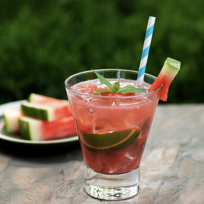 Image of watermelon + lime + sea salt refresher