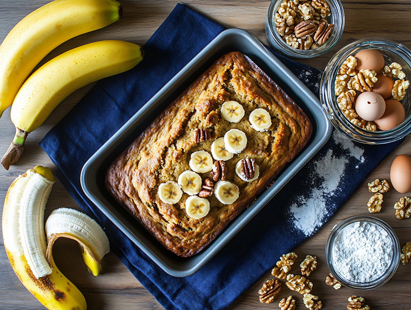Rezept: Kefir-Bananenbrot – Saftig, ohne raffinierten Zucker