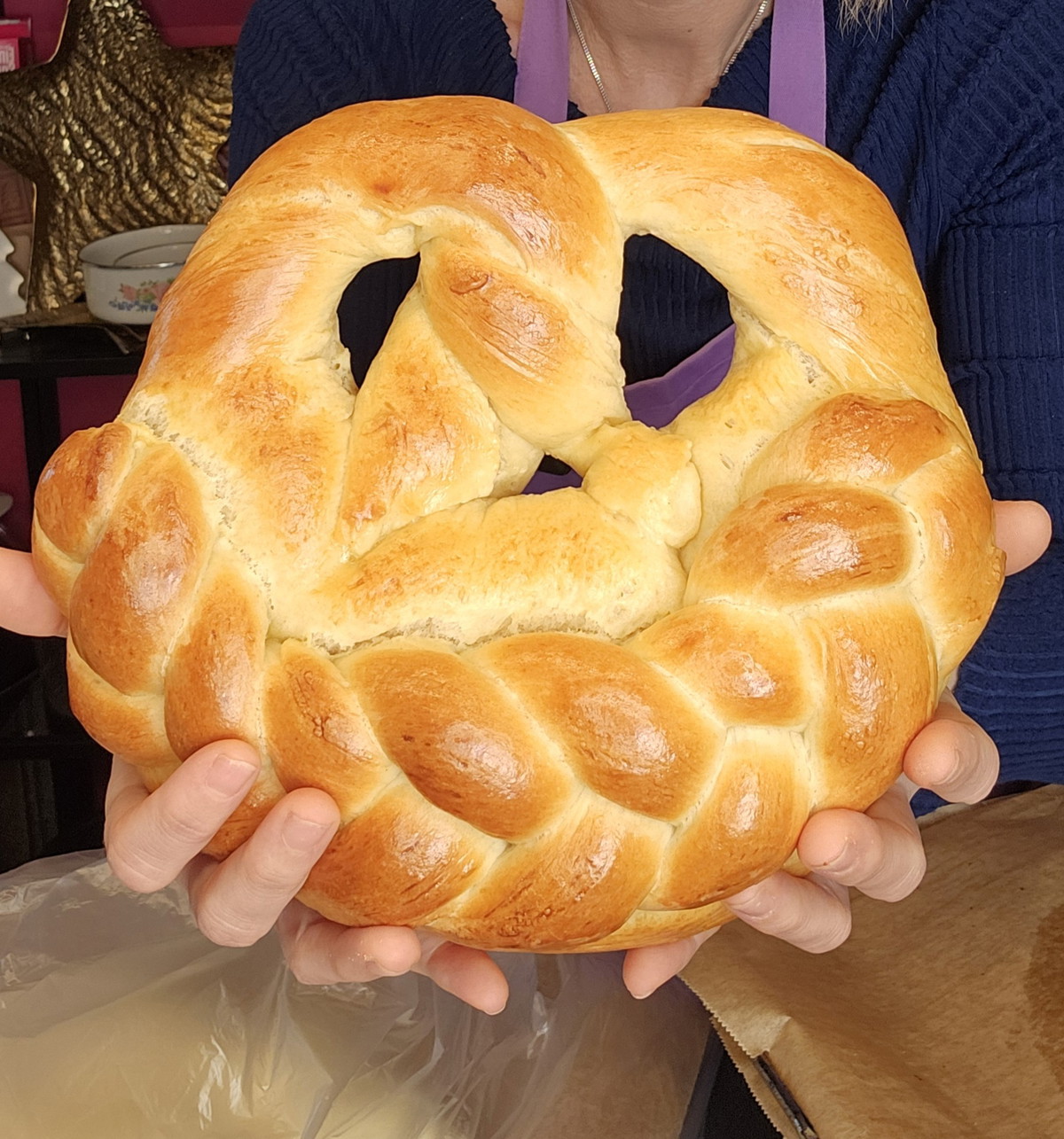 Traditionelle Neujahrsbrezel