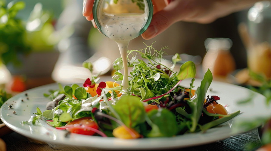 Rezept: Kefir-Dressing für Salate – Cremig und probiotisch