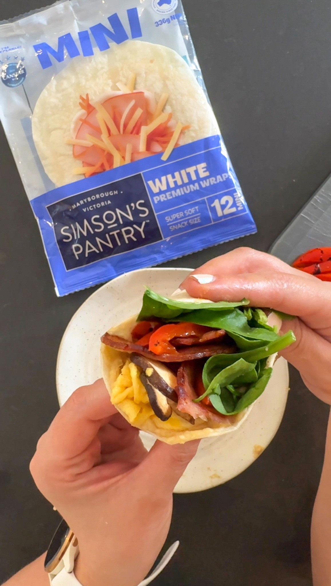 Mini Mediterranean-Style Breakfast Wrap Recipe