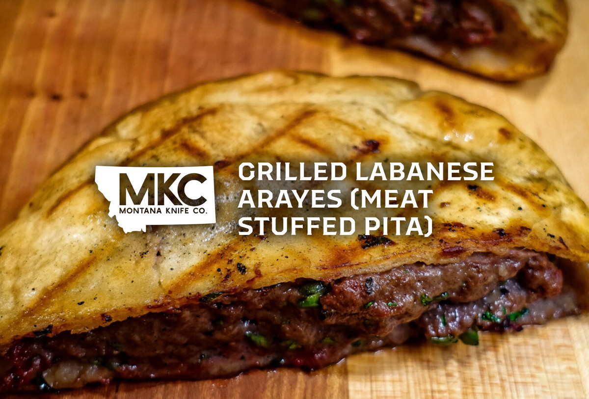 Grilled Lebanese Arayes (Meat-Stuffed Pita)