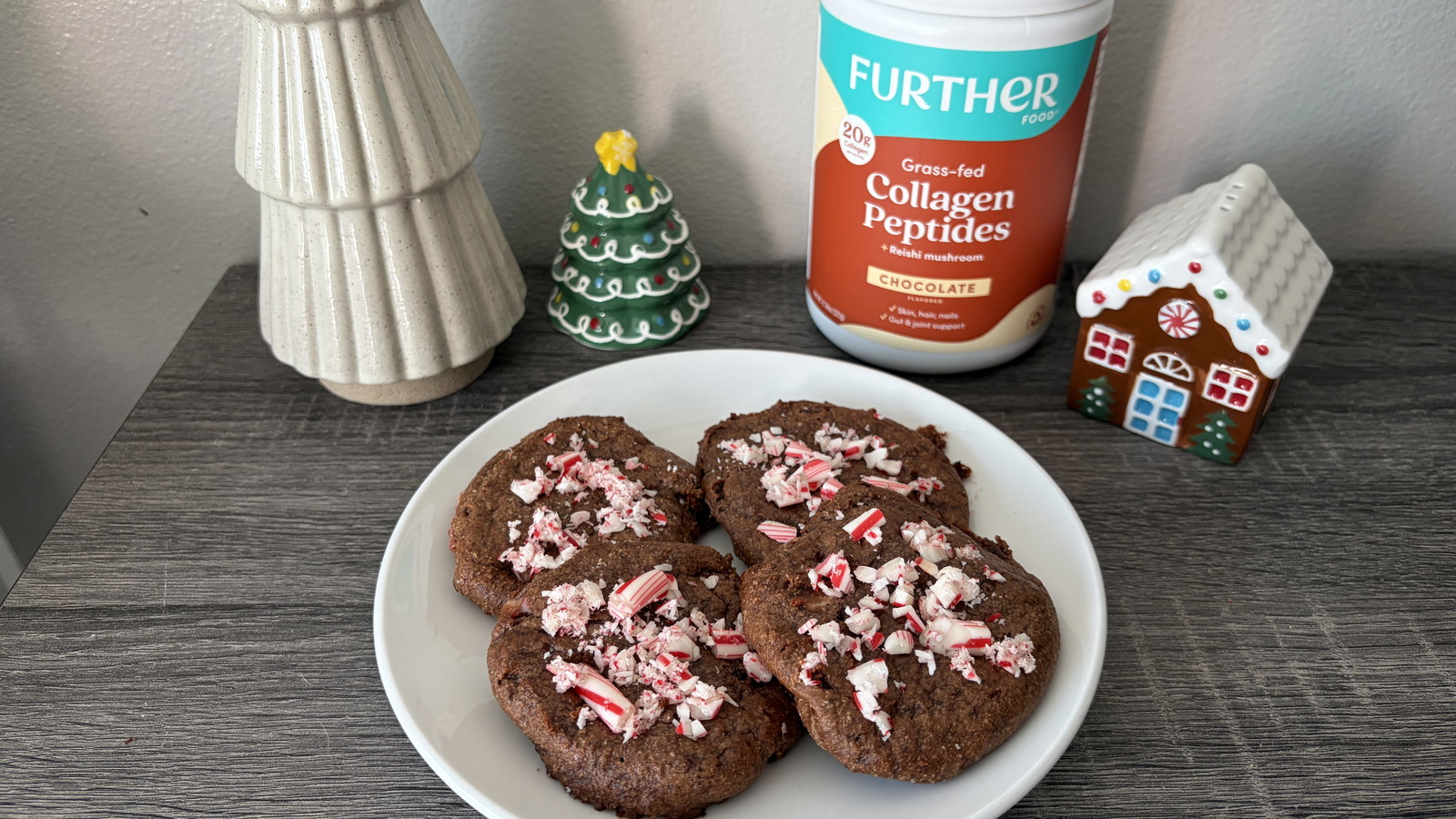 Image of Chocolate Collagen Peppermint Cookies