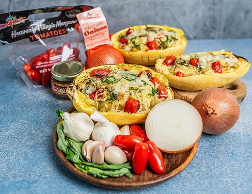 Image of Italian Roasted Spaghetti Squash Boats