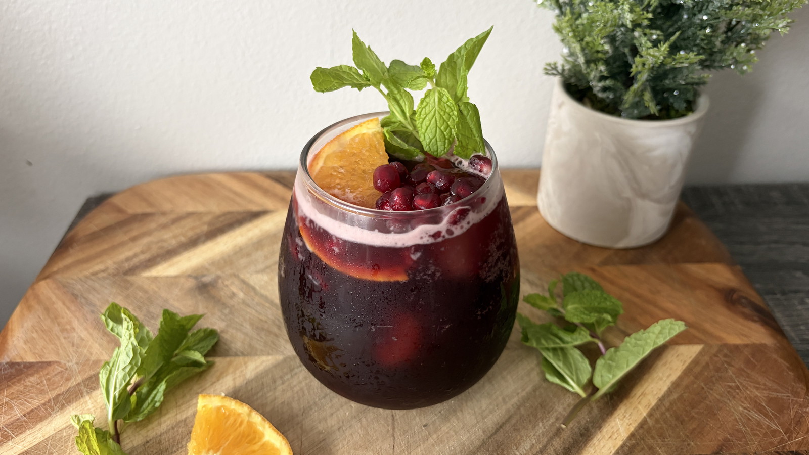 Image of Pomegranate Elderberry Spritz