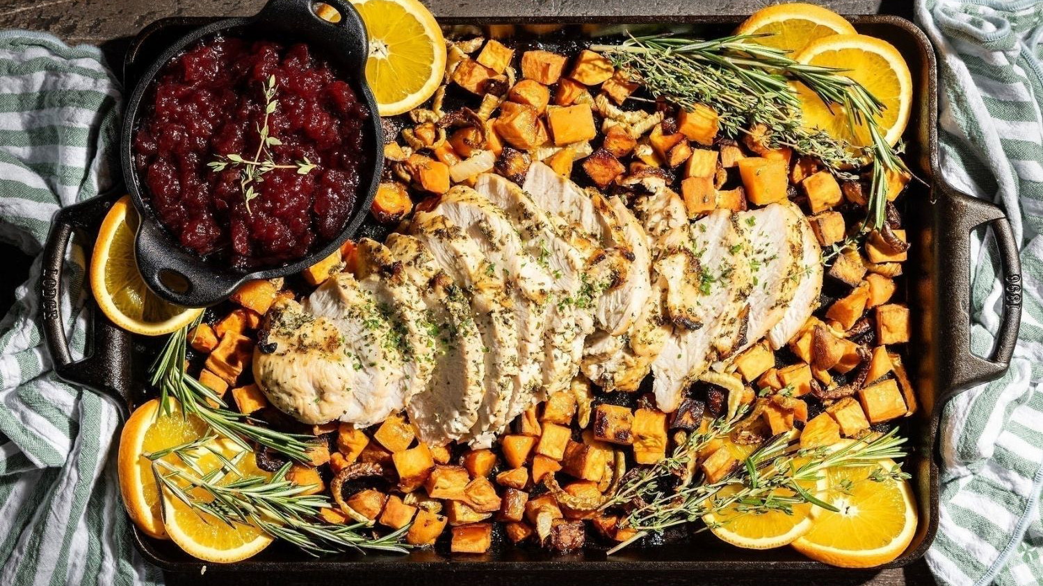 Image of Pechuga de pavo al horno con verduras