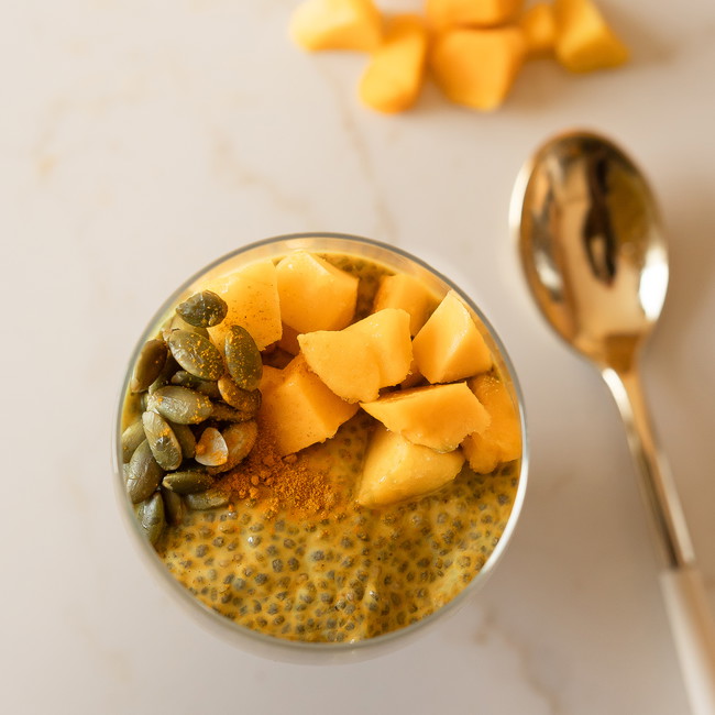 Image of Spiced Golden Chia Pudding with Protein