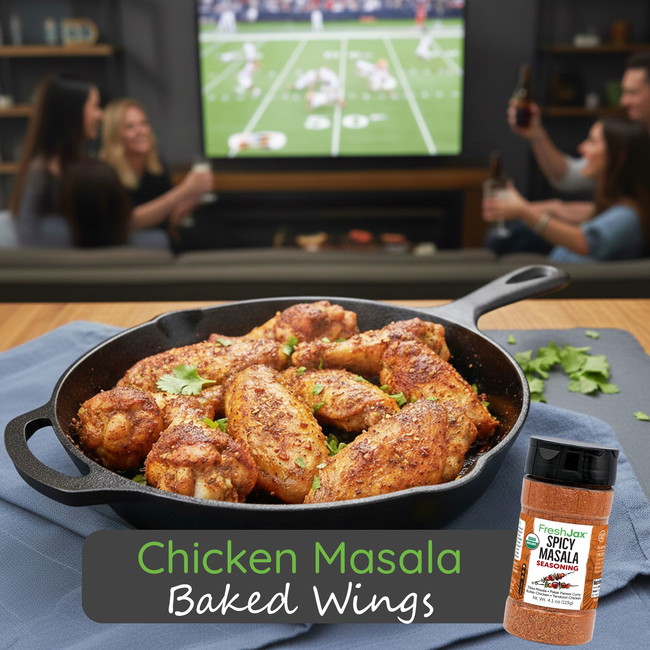 Image of Chicken Masala Baked Wings