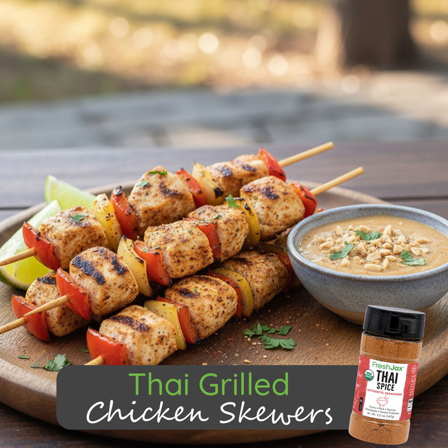 Image of Thai Grilled Chicken Skewers