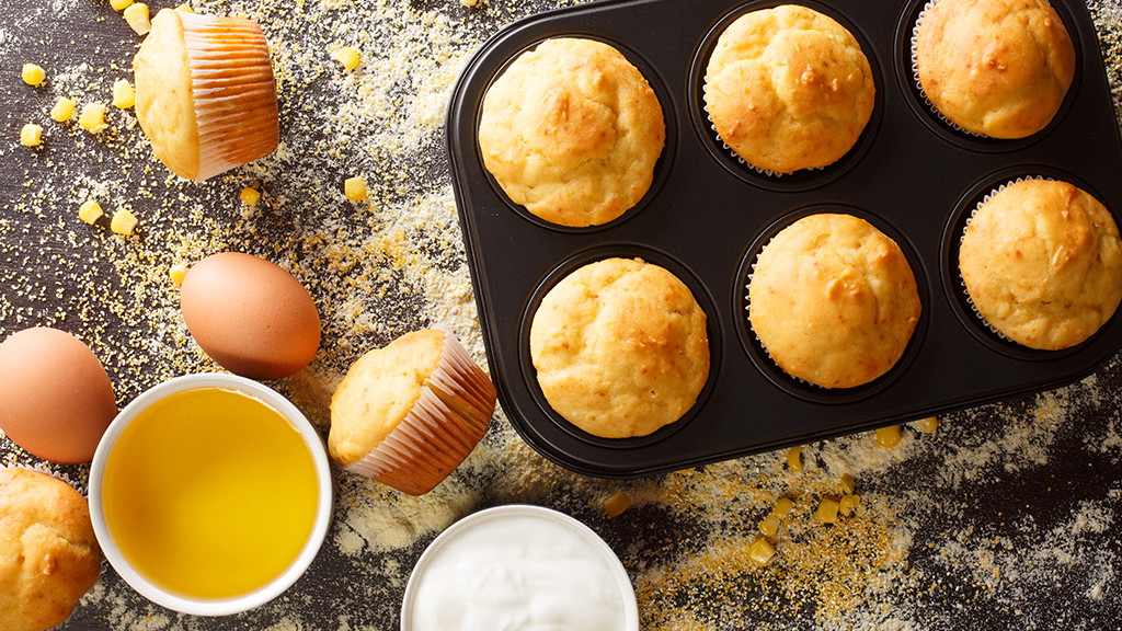 Image of Cornbread Muffins with Maple Butter