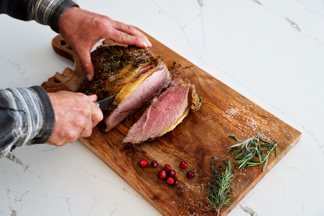 Image of Garlic Herb & Cranberry Glazed Holiday Roast