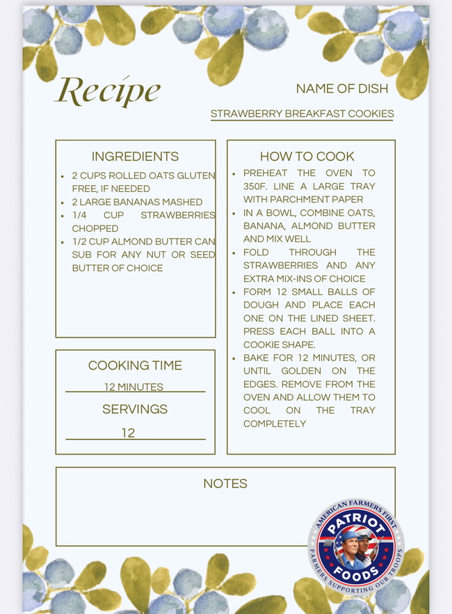 Image of Strawberry Breakfast Cookies