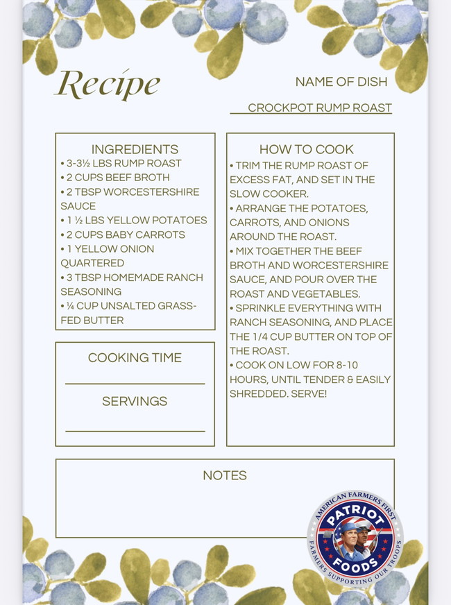 Image of Crockpot Rump Roast