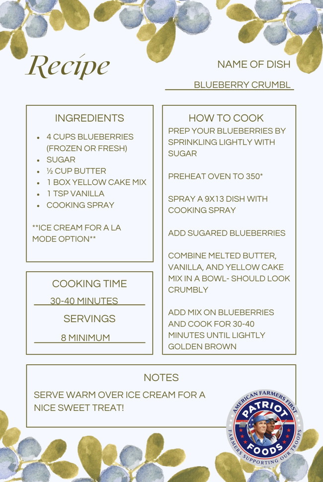 Image of Blueberry Crumbl