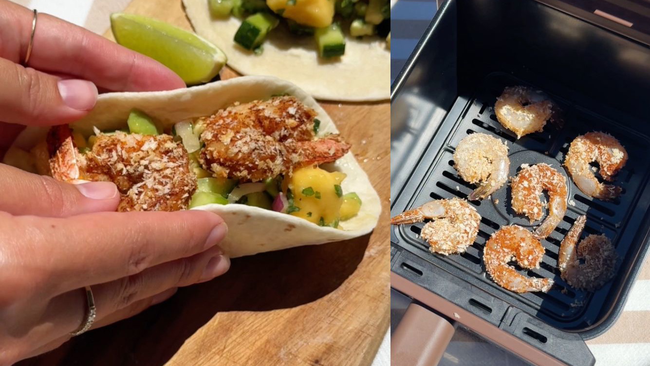 Image of Air Fryer Prawn & Mango Salsa Tacos