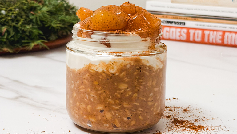 Image of Apple Pie Overnight Oats Recipe