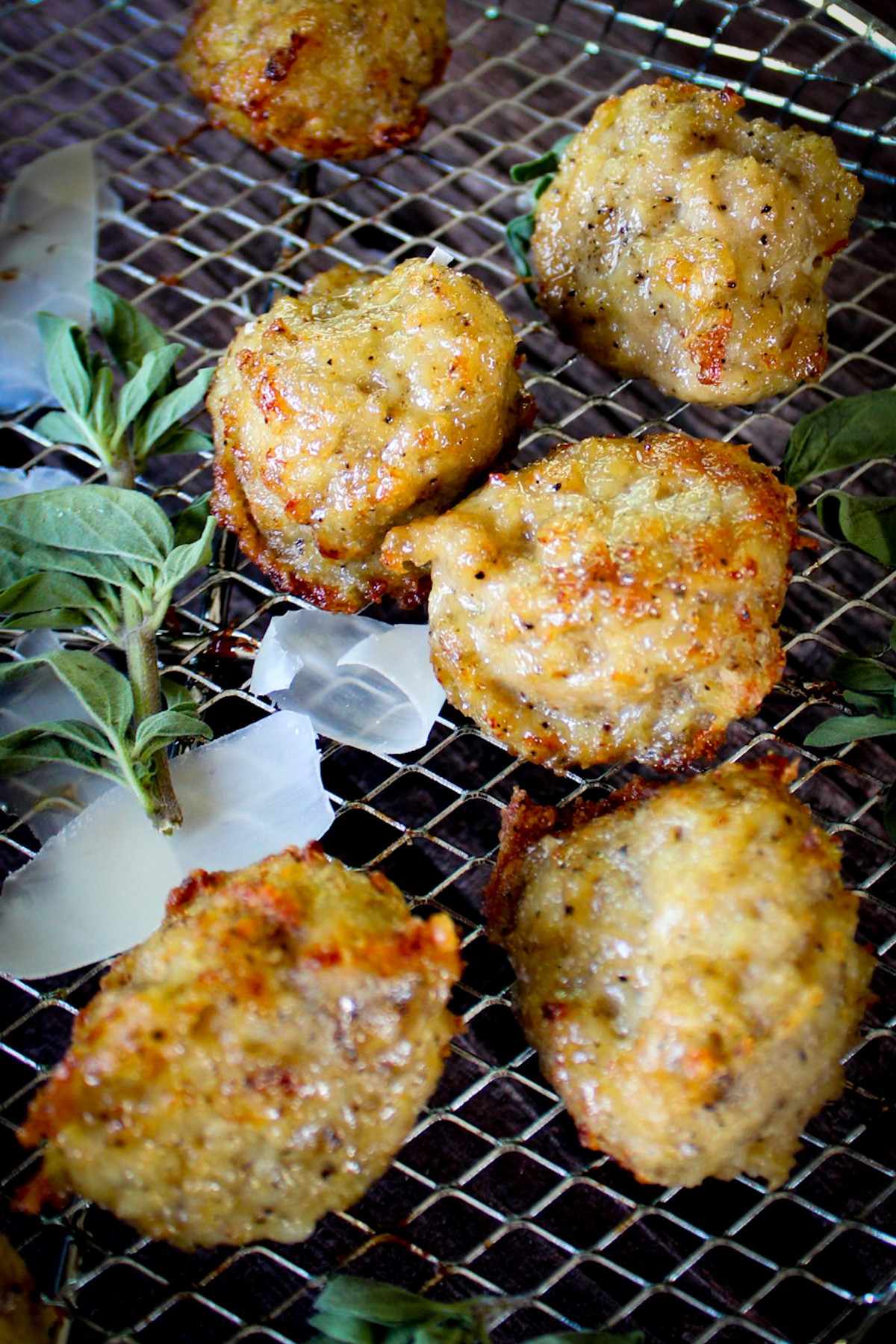 Black Pepper Parmesan| Air Fryer Chicken Meatballs