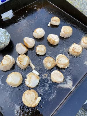 Image of Seared Scalloped on Blackstone Griddle