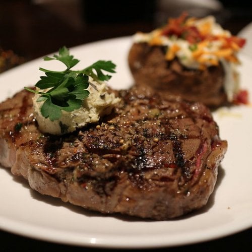 Image of Grilled Bone-In Ribeye with Herb Butter