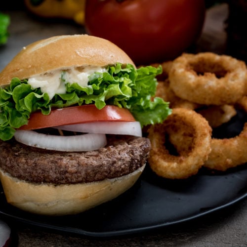 Image of Grass Fed Beef Gorgonzola Burger