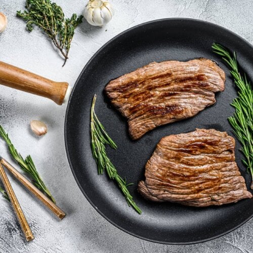 Image of Reverse Seared Flat Iron Steak