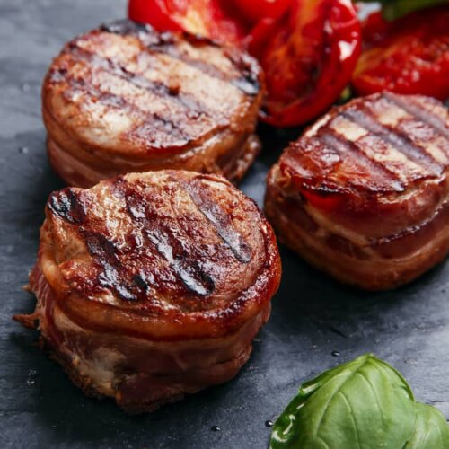 Image of Oven Cooked Bacon-Wrapped Filet Mignon