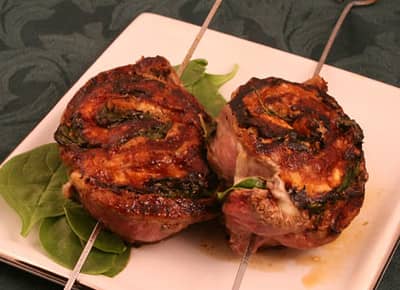 Image of Garlic Parmesan Flank Steak Pinwheels