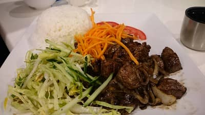 Image of Juicy Cube Steak and Rice