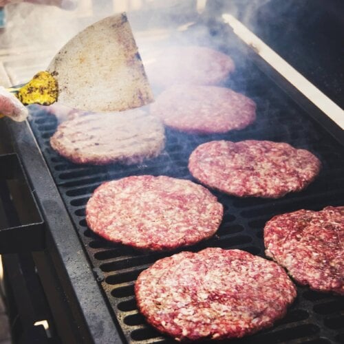 Image of Grilled Frozen Burgers