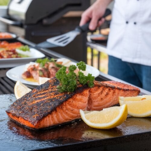 Image of Blackstone Grilled Blackened Salmon Recipe
