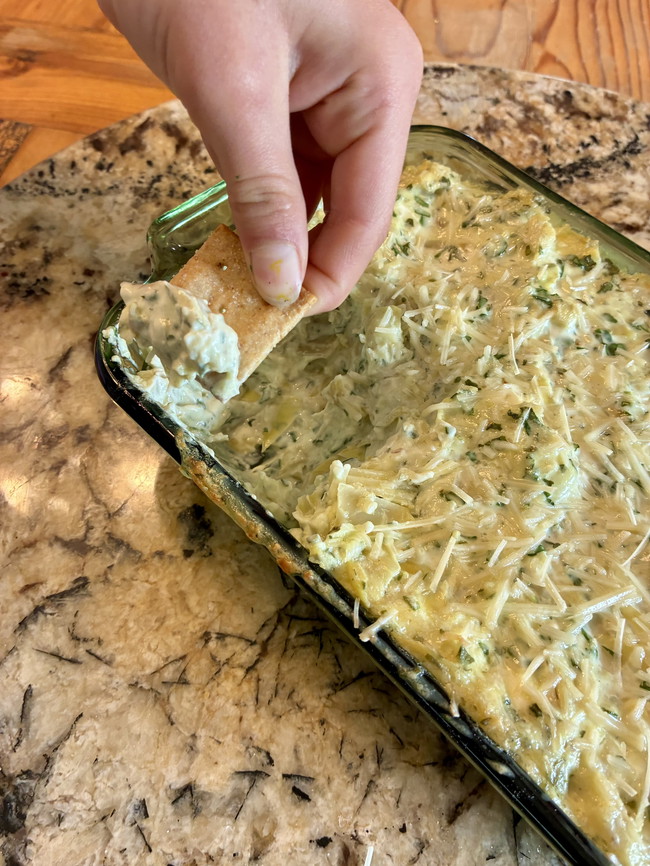 Roasted Spinach Artichoke Dip