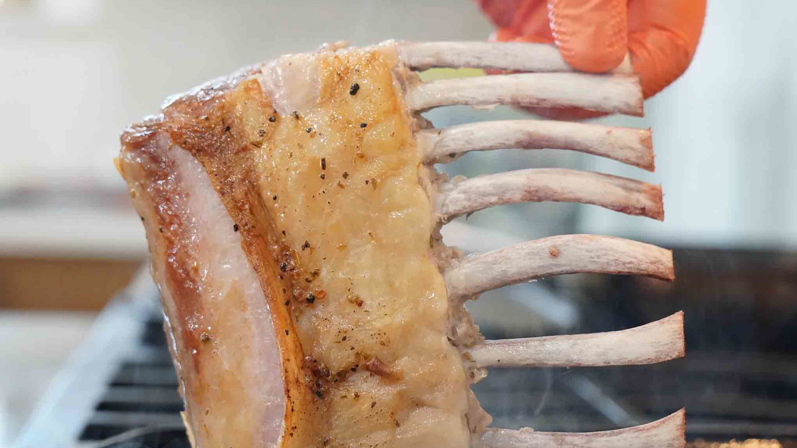 Image of Rack of Lamb with Chimichurri & Carrot Puree