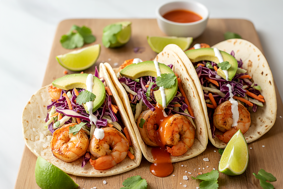 Caribbean Pineapple garnélás taco