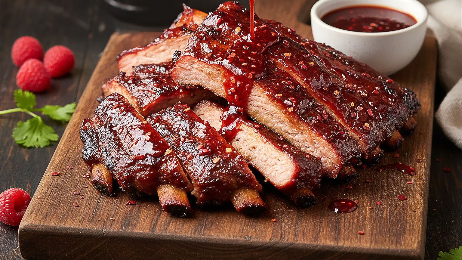 Eldig Hallon-BBQ Revbensspjäll