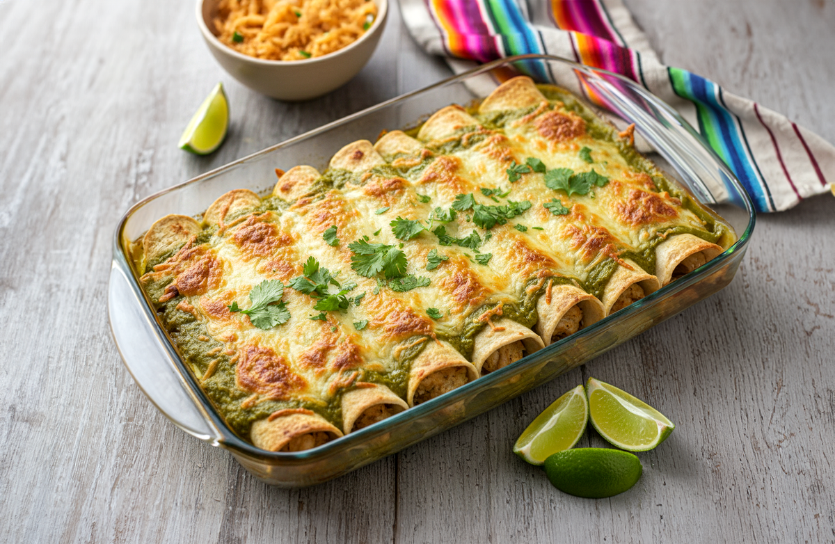 Hill Country Verde csirke enchilada