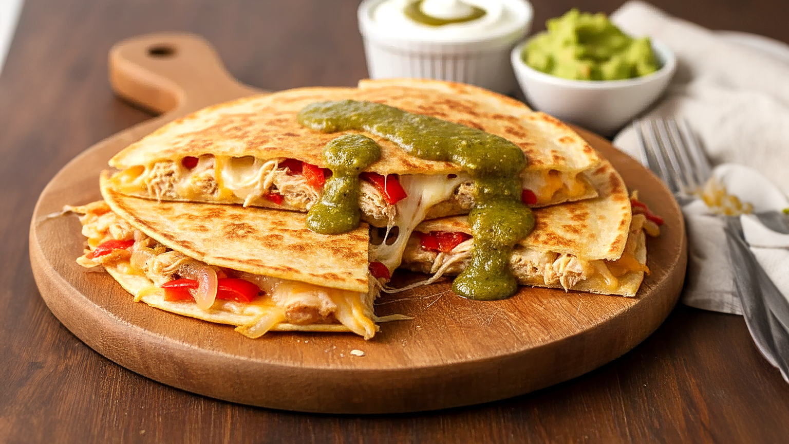 Gefüllte Serrano Quesadillas